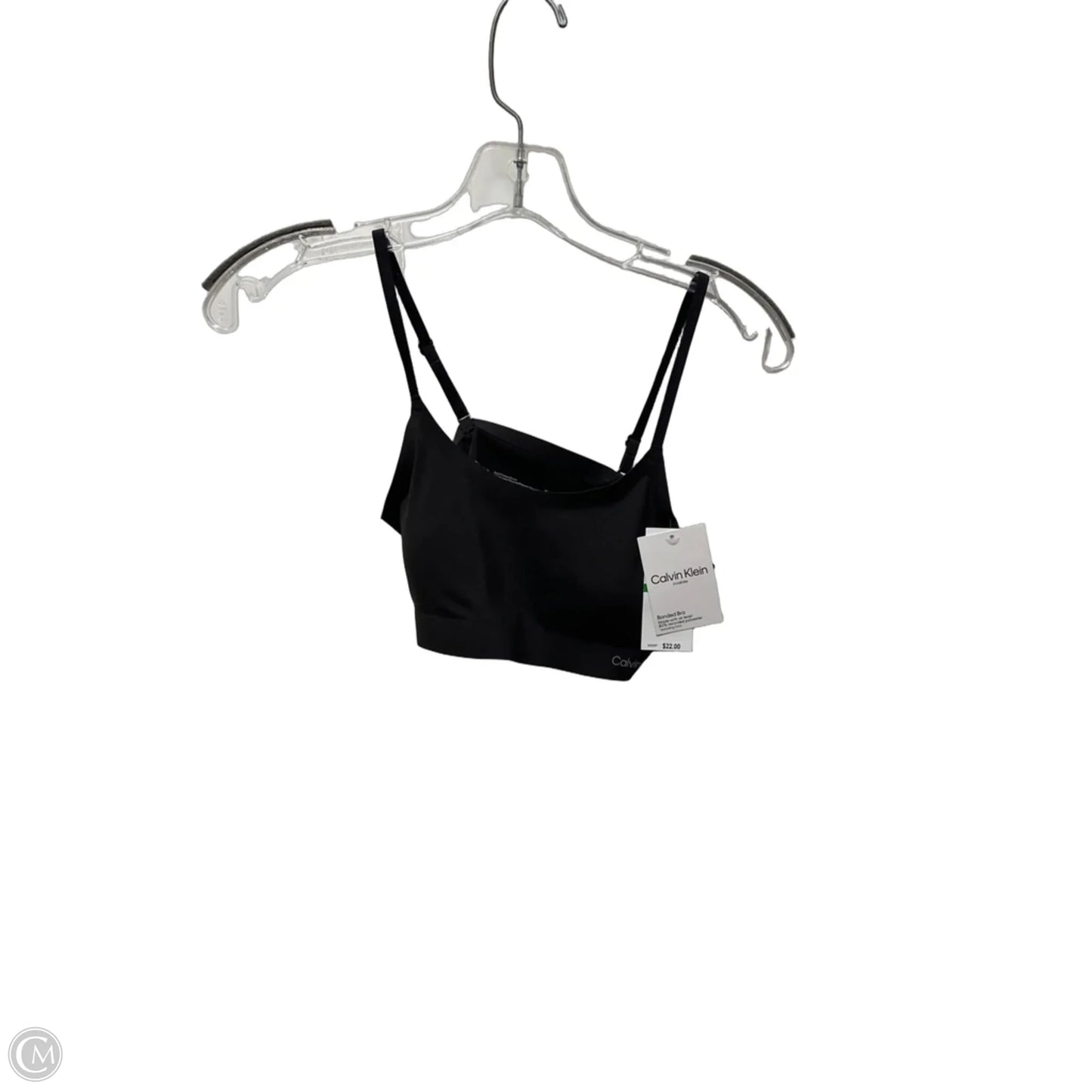 Athletic Bra By Calvin Klein In Black, Size: L