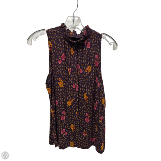 Top Sleeveless By Loft In Purple, Size: Xs