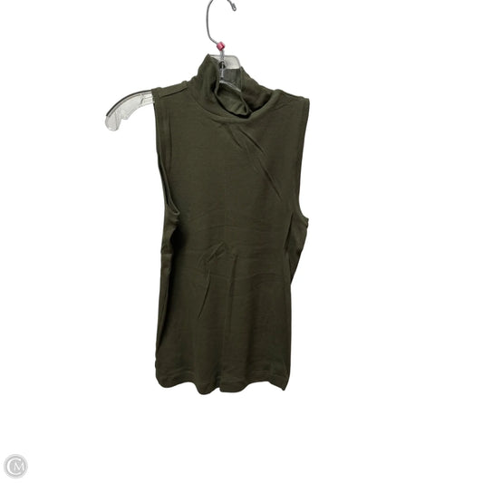 Top Sleeveless By Loft In Green, Size: S