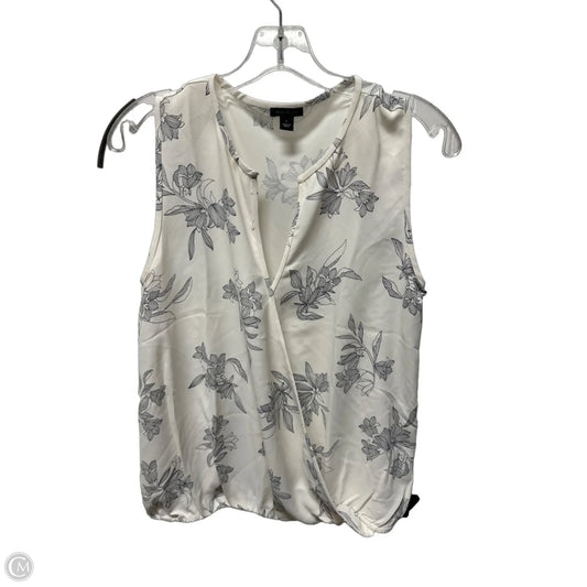 Top Sleeveless By Ann Taylor In White, Size: S