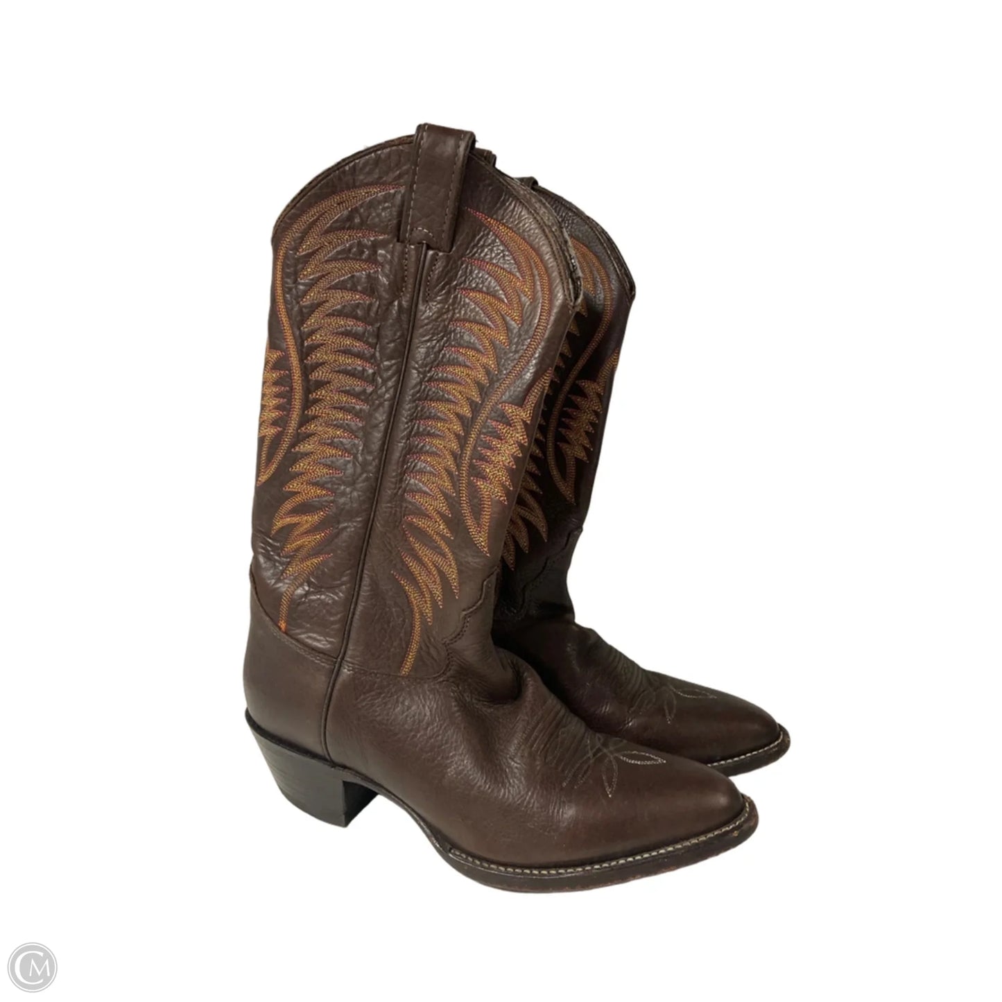 Boots Western By Justin In Brown, Size: 8