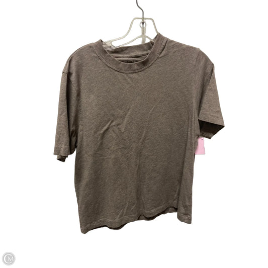 Top Short Sleeve By American Eagle In Brown, Size: S