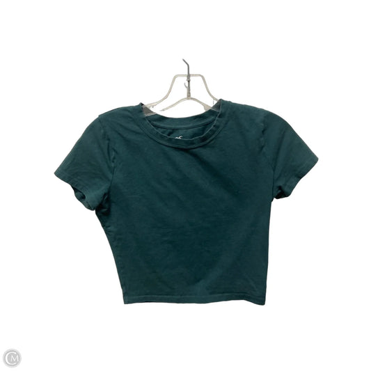 Top Short Sleeve By Hollister In Green, Size: M