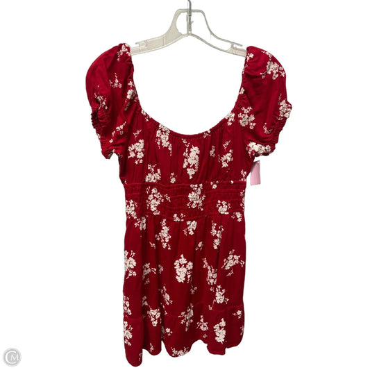 Dress Casual Midi By Hollister In Red, Size: M