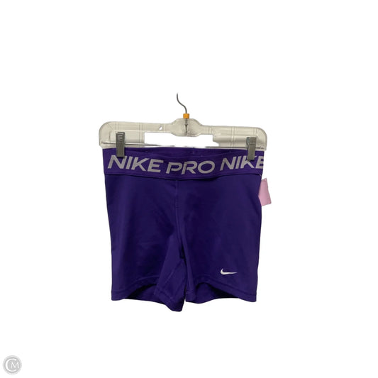 Athletic Shorts By Nike In Purple, Size: M