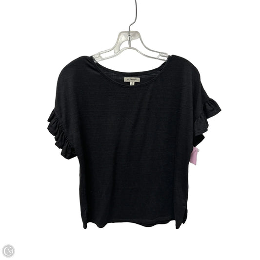 Top Short Sleeve By Max Studio In Black, Size: S