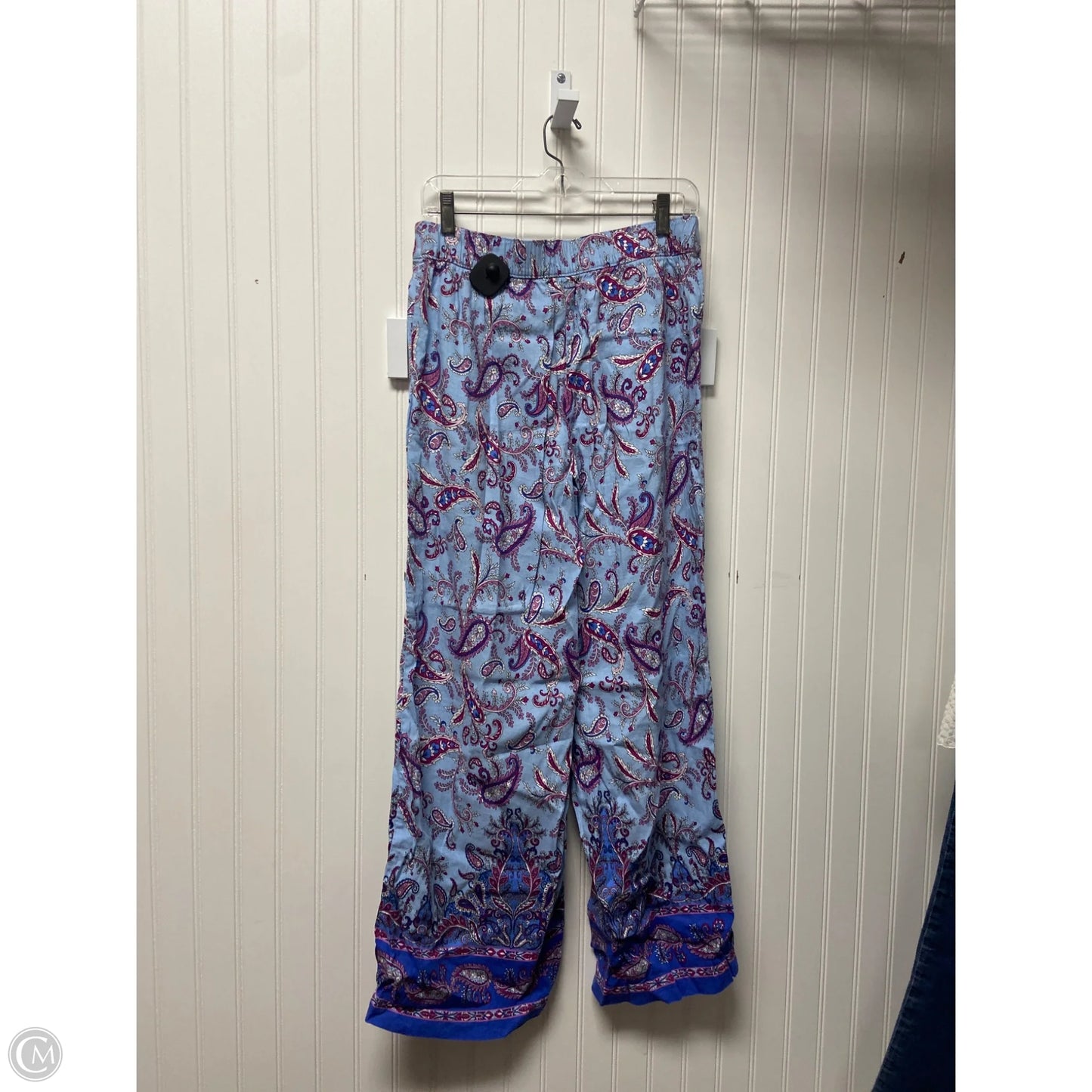 Pants Linen By Loft In Blue & Purple, Size: 4