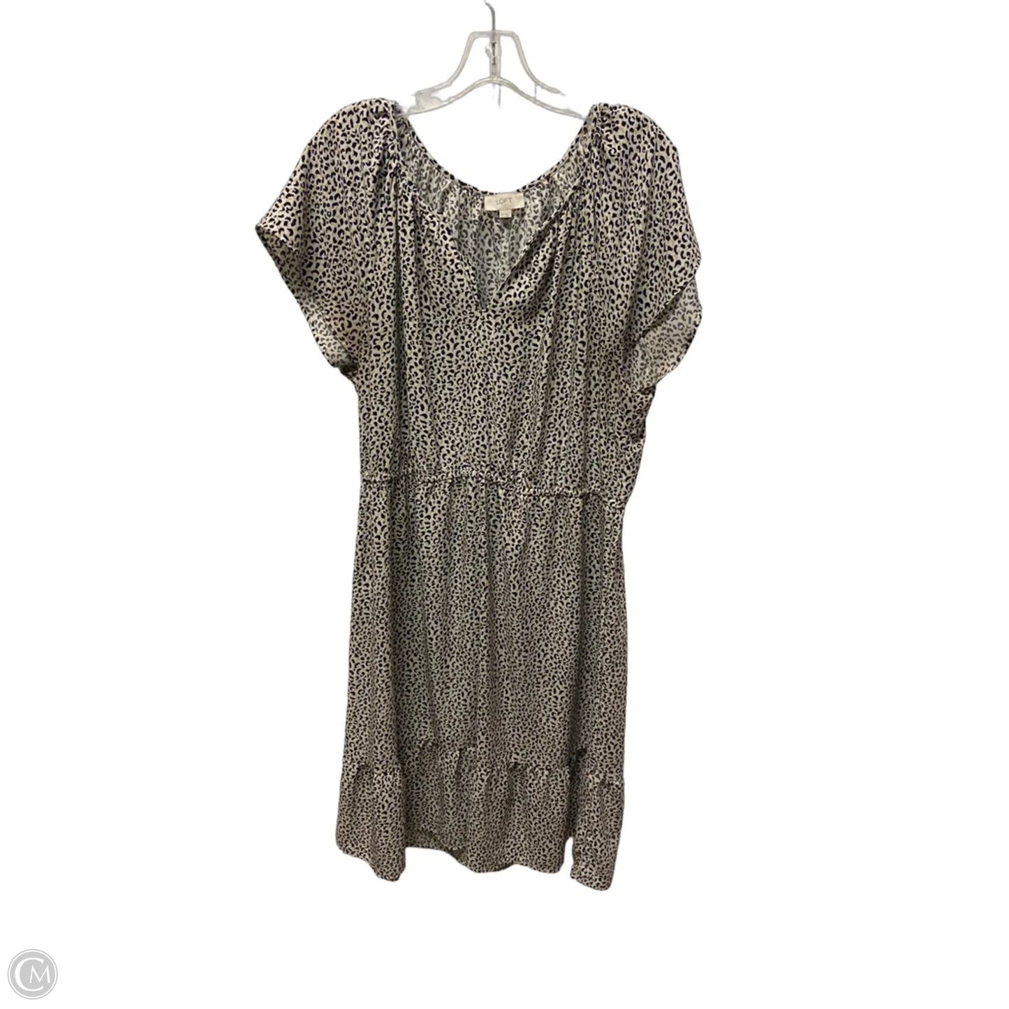 Dress Casual Midi By Loft In Animal Print, Size: Xl