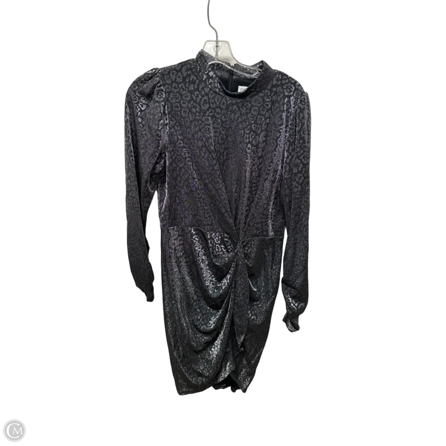 Dress Casual Midi By Calvin Klein In Silver, Size: L
