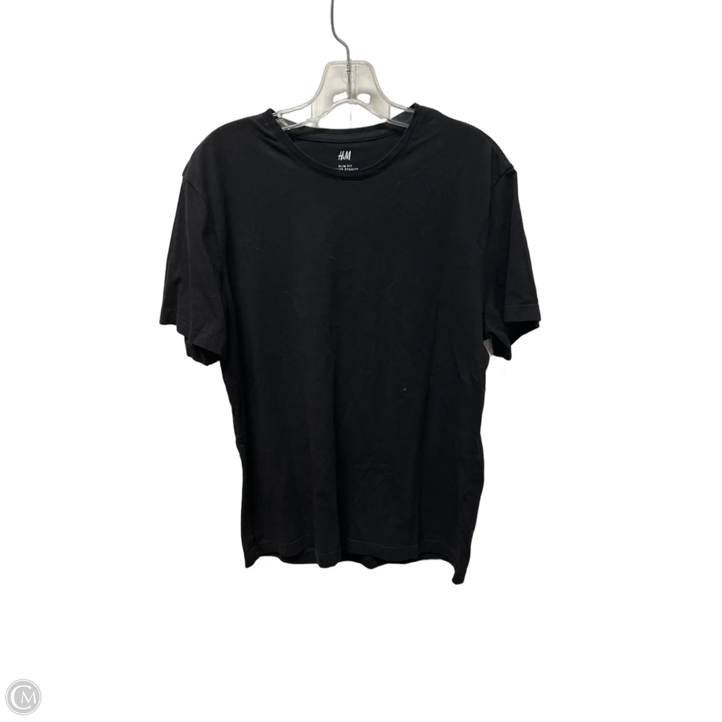 Top Short Sleeve By H&m In Black, Size: L