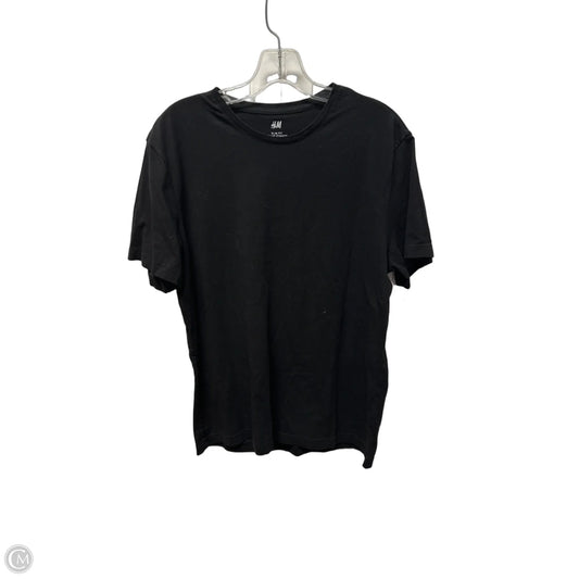 Top Short Sleeve By H&m In Black, Size: L
