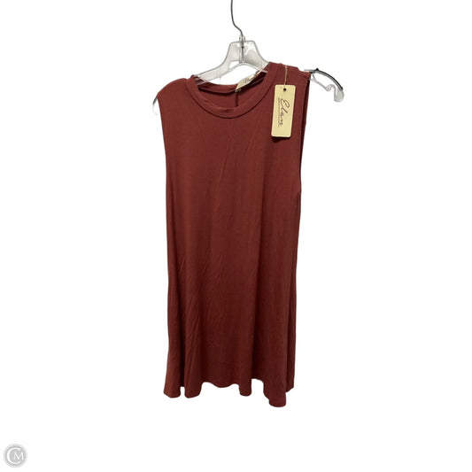 Dress Casual Midi By Elan In Orange, Size: L