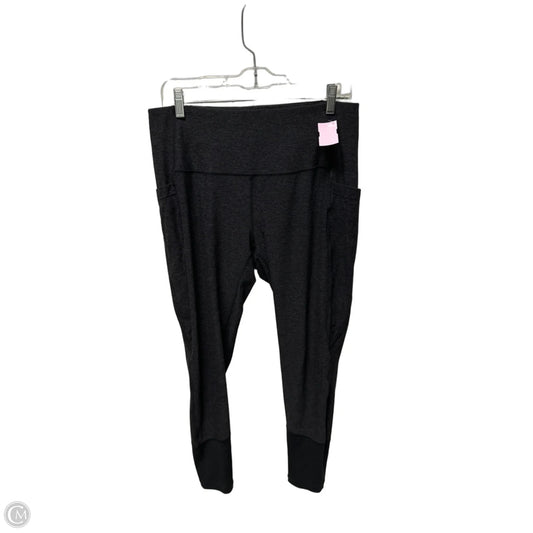 Athletic Leggings By Zella In Grey, Size: L