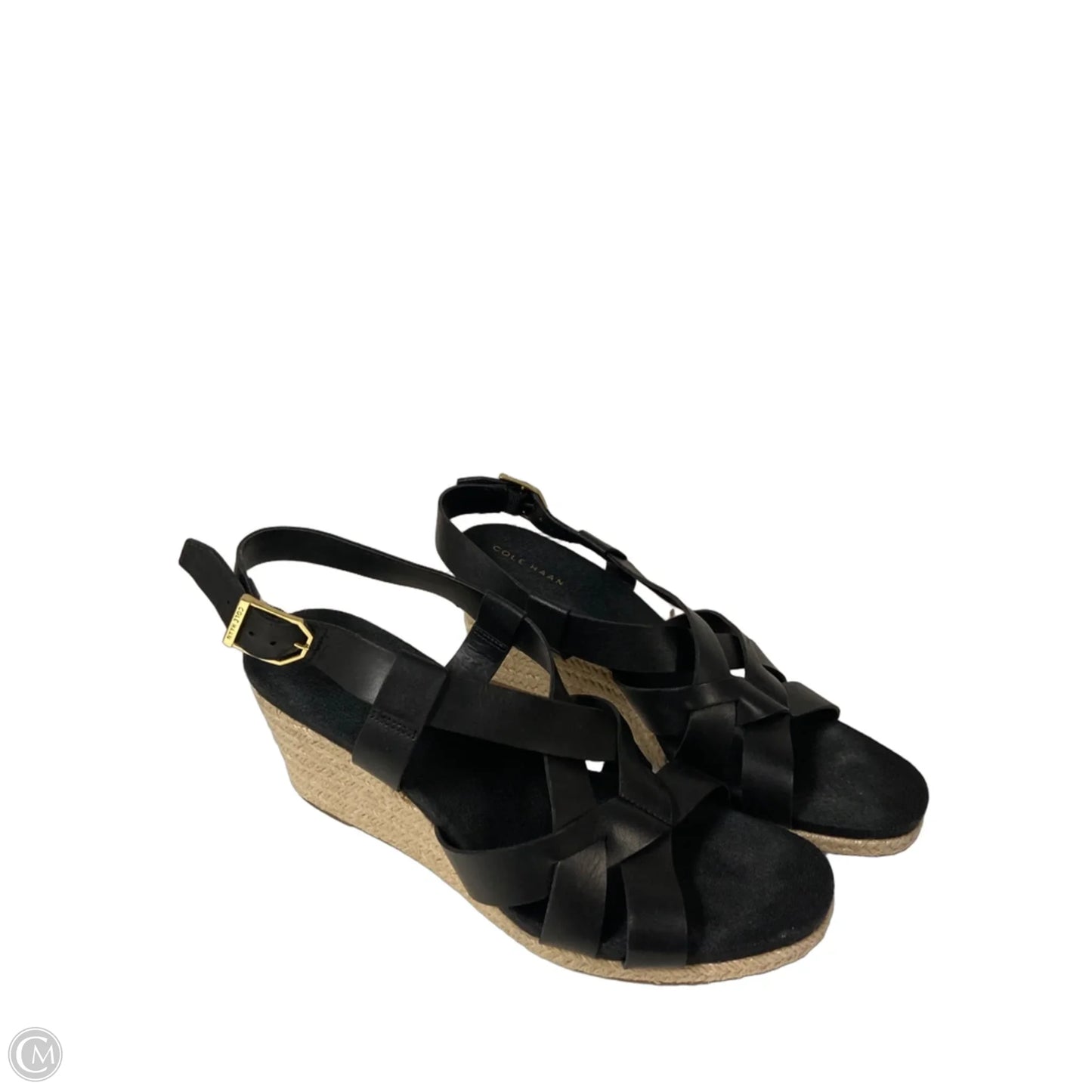 Sandals Heels Block By Cole-haan In Black, Size: 8