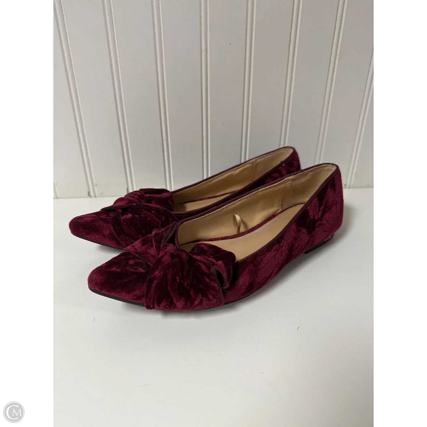 Sandals Flats By Express In Maroon, Size: 7