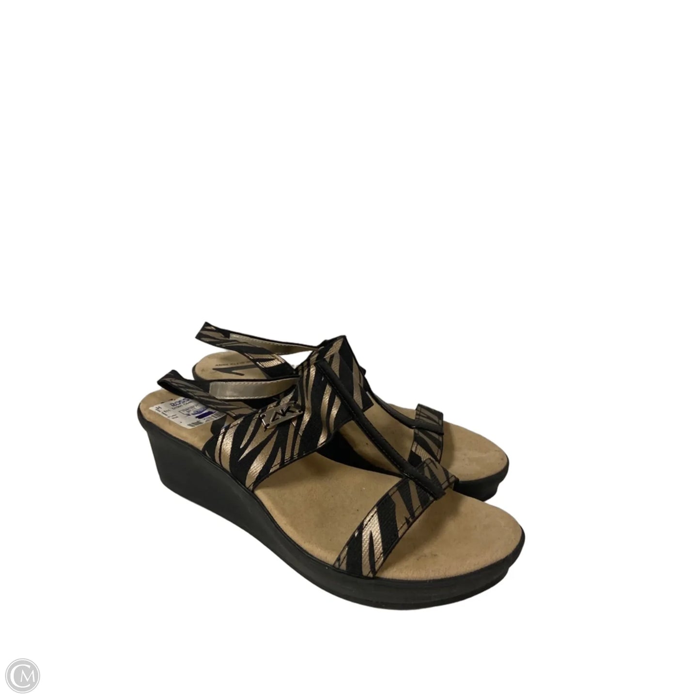 Sandals Heels Block By Anne Klein In Animal Print, Size: 8.5