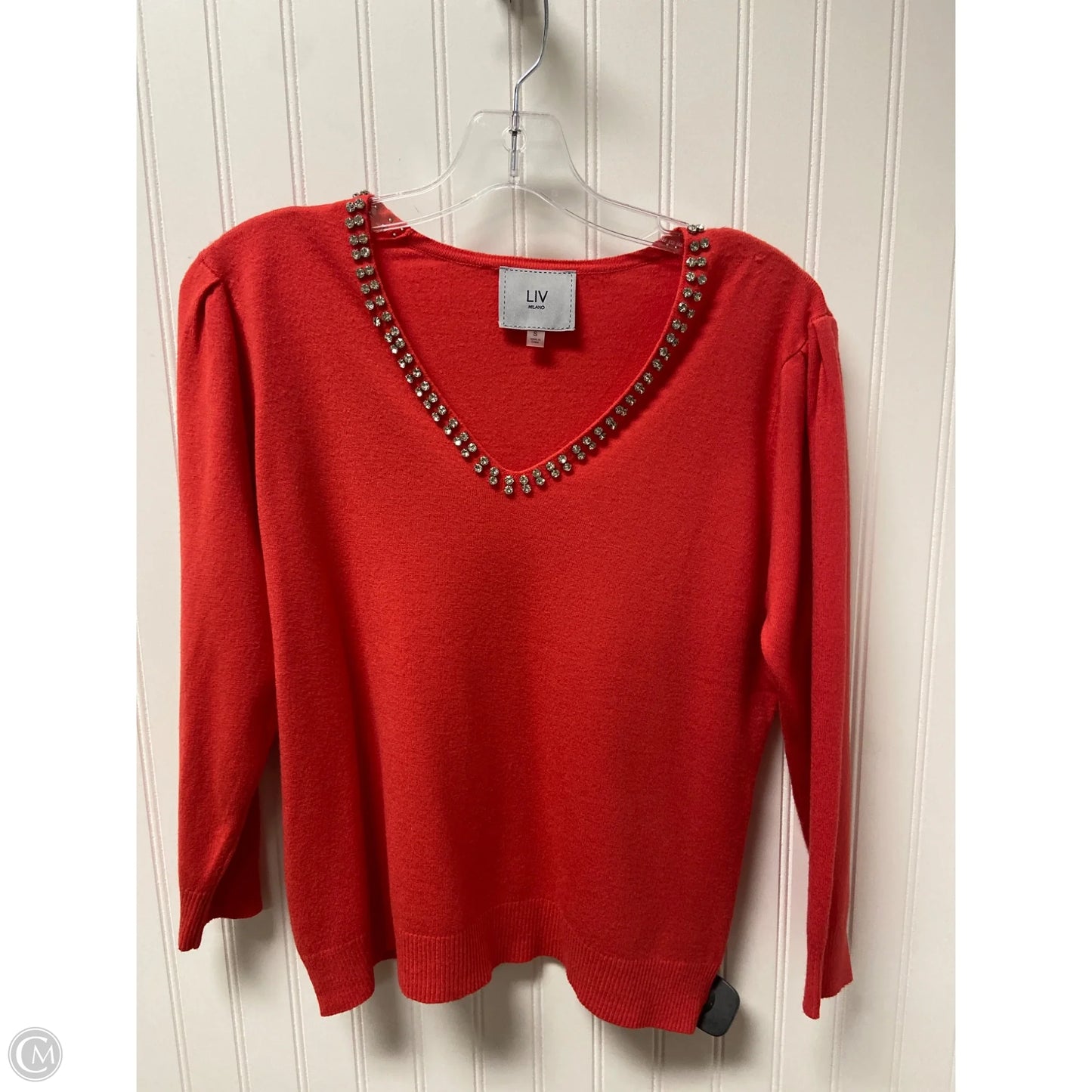 Top Long Sleeve By Clothes Mentor In Red, Size: S