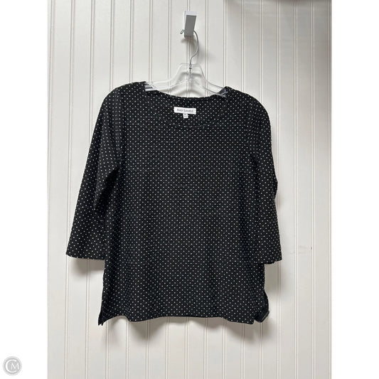 Top Long Sleeve By Emily Daniels In Polkadot Pattern, Size: S