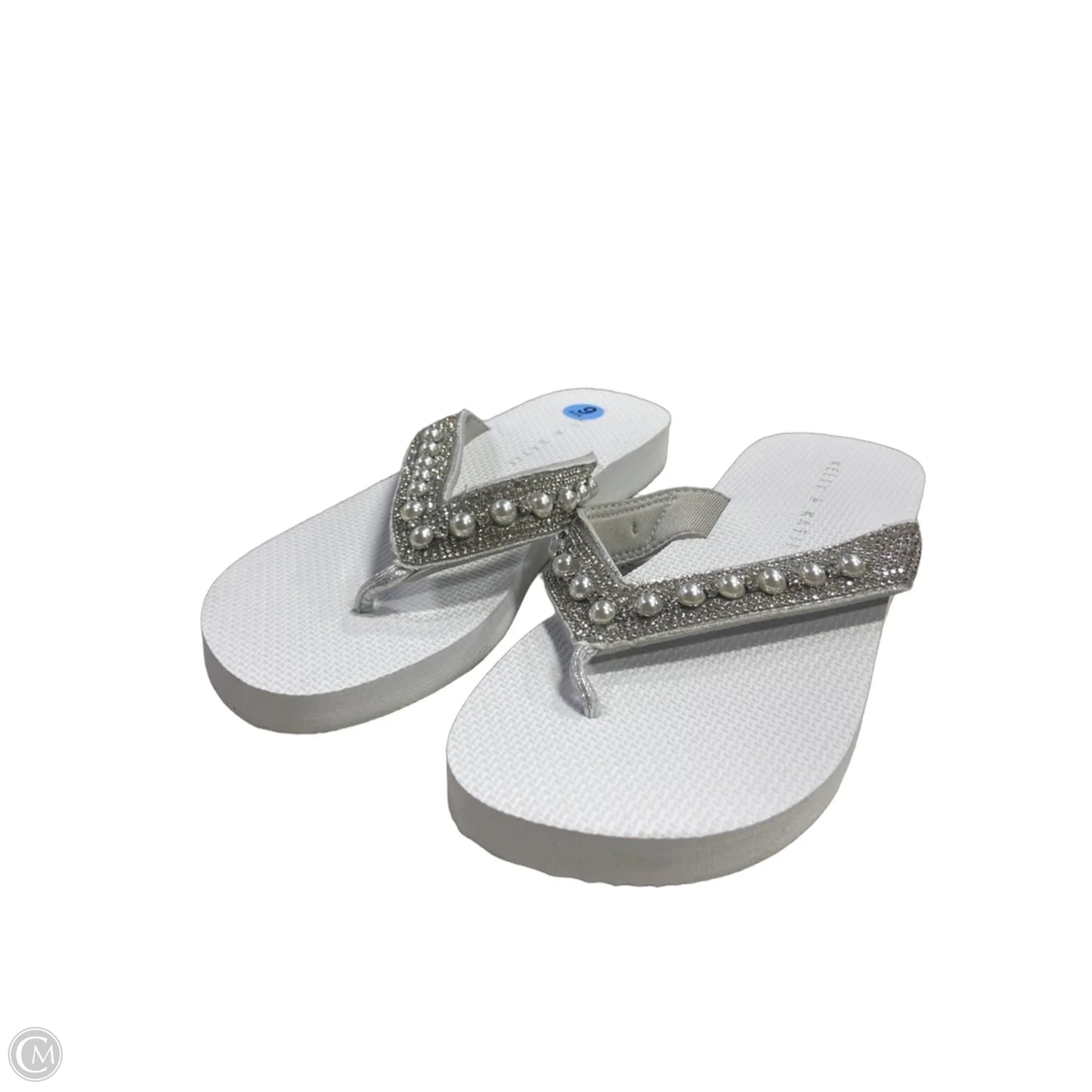Sandals Flip Flops By Kelly And Katie In White, Size: 6