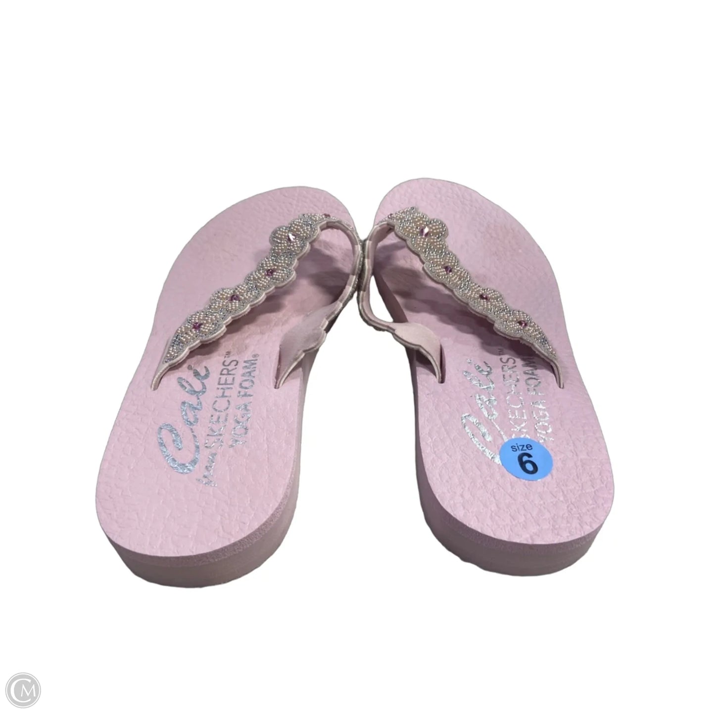 Sandals Flip Flops By Skechers In Pink, Size: 6