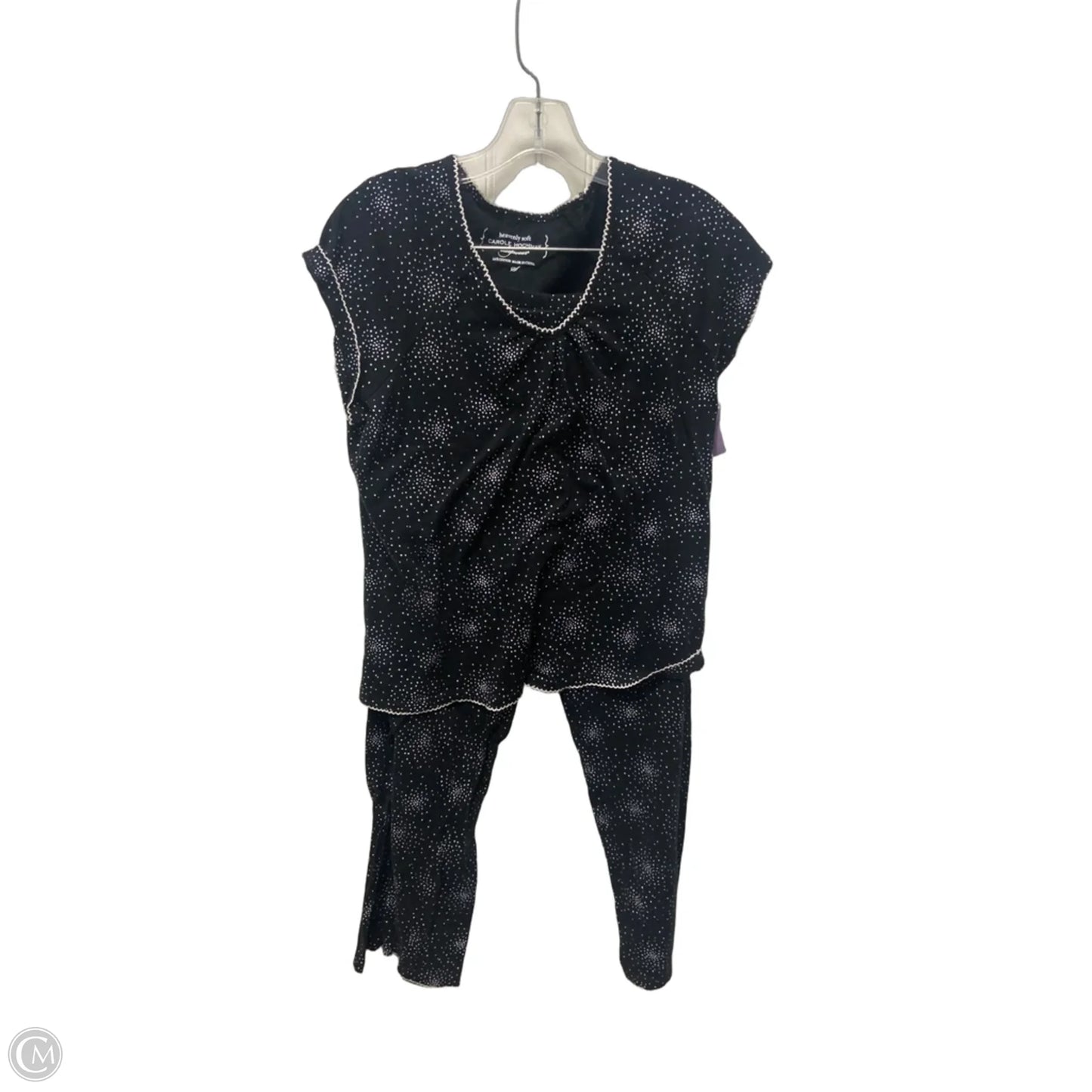 Pants Set 2pc By Carole Hochman In Black, Size: S