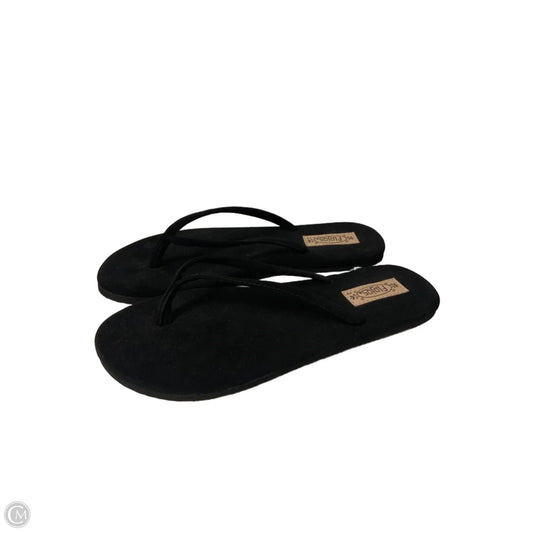 Sandals Flip Flops By Clothes Mentor In Black, Size: 8