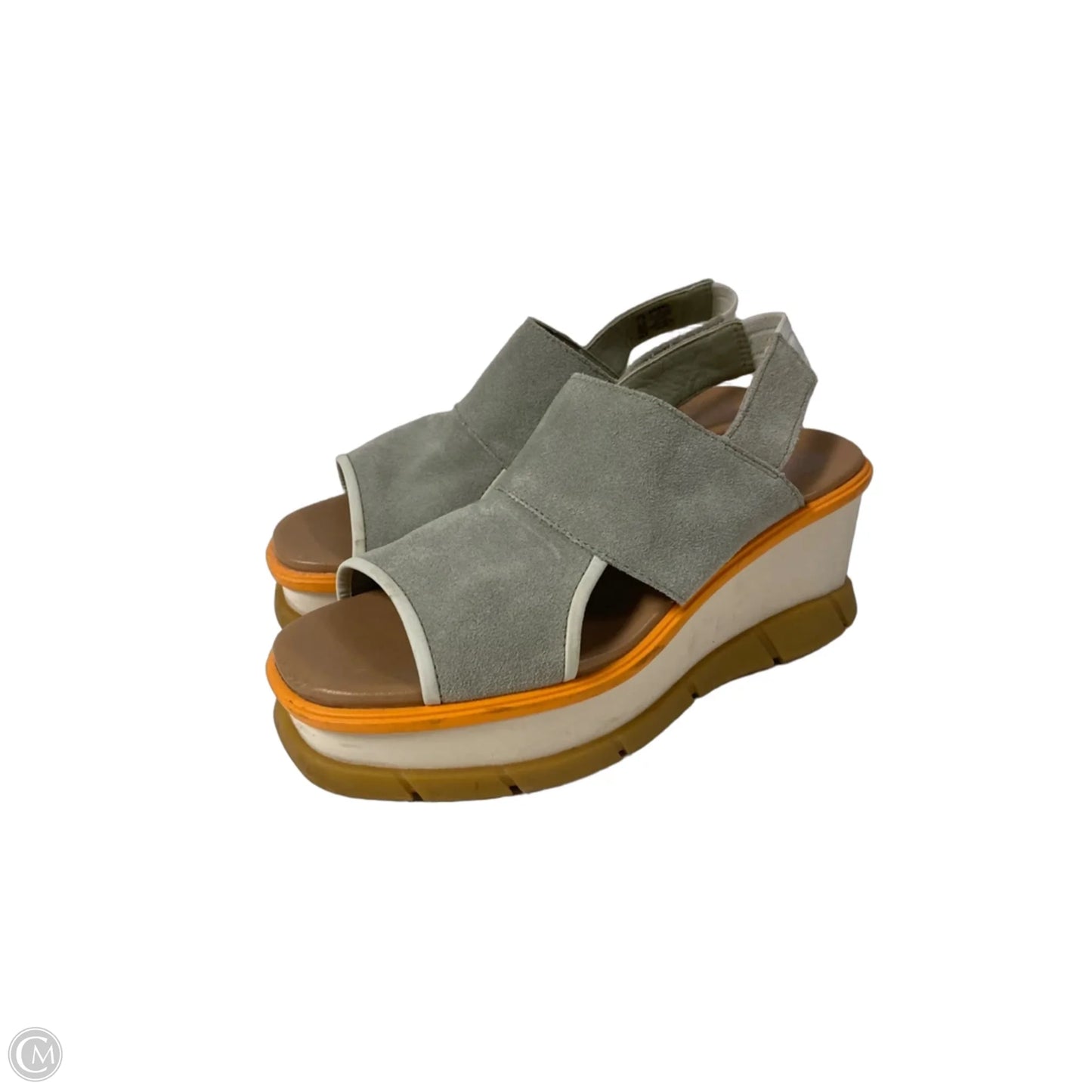 Sandals Heels Platform By Sorel In Green, Size: 7.5