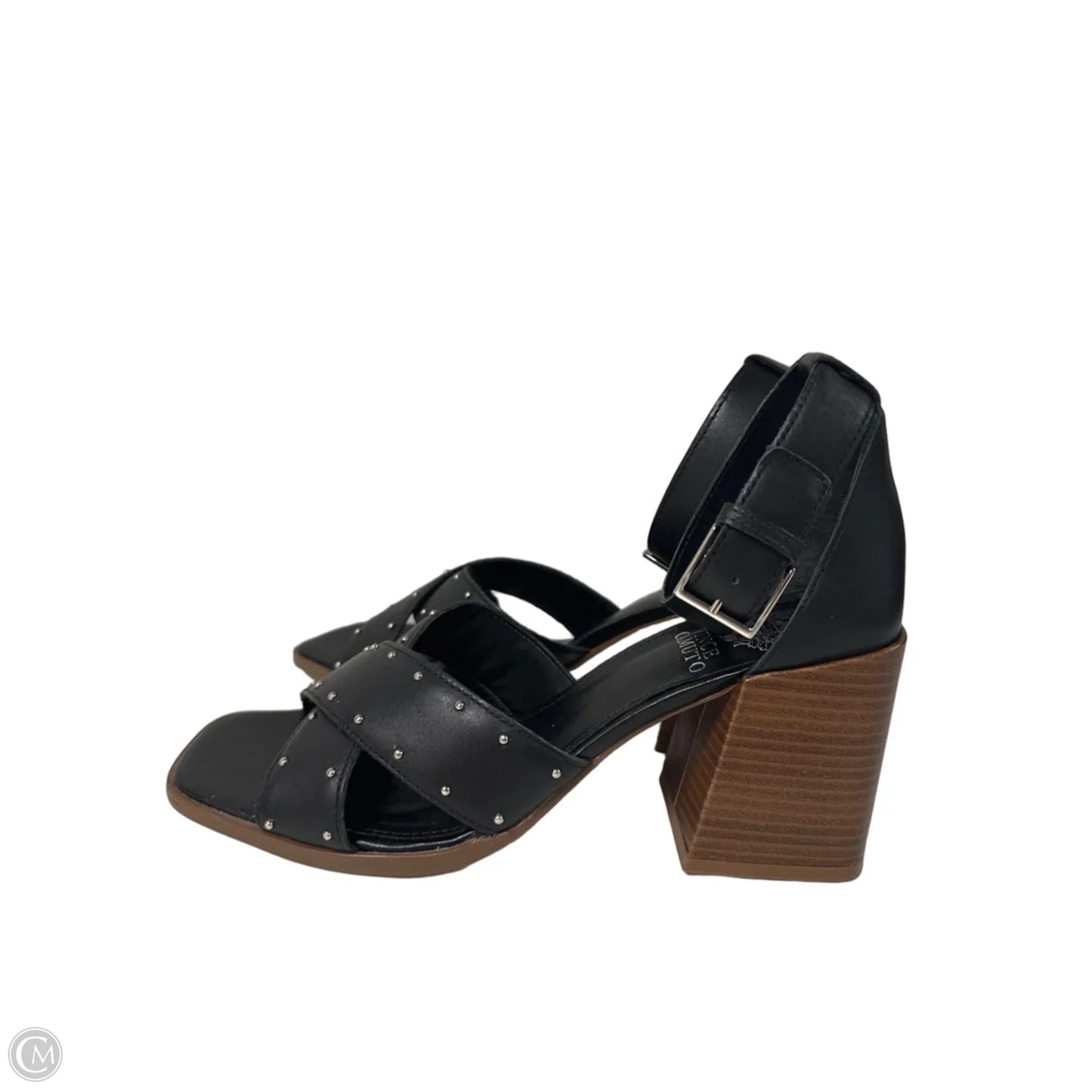Sandals Heels Block By Vince Camuto In Black, Size: 8.5