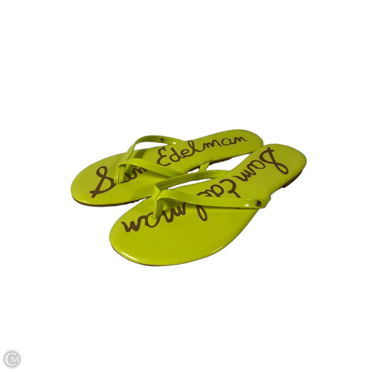 Sandals Flip Flops By Sam Edelman In Green, Size: 8.5