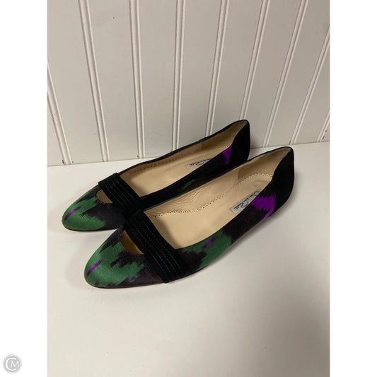 Sandals Luxury Designer By Oscar De La Renta In Black, Size: 6.5