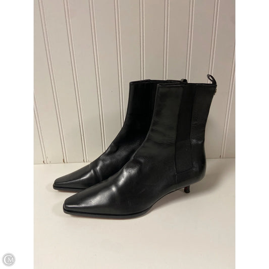 Boots Luxury Designer By Burberry In Black, Size: 7