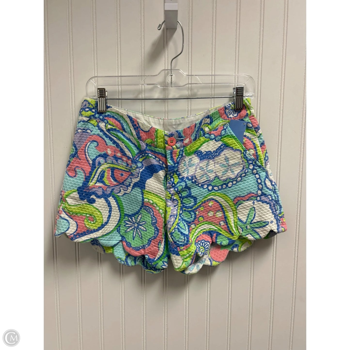 Shorts Designer By Lilly Pulitzer In Blue & Green, Size: 0