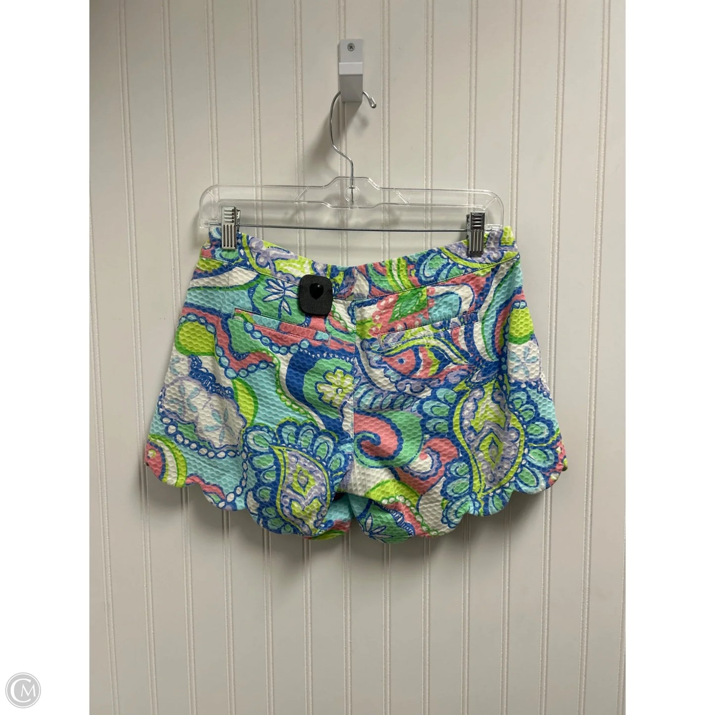 Shorts Designer By Lilly Pulitzer In Blue & Green, Size: 0
