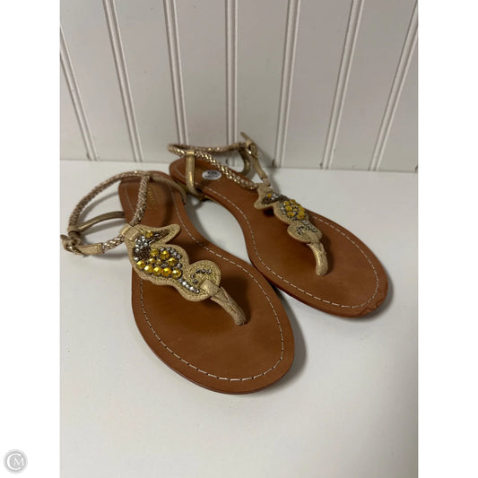 Sandals Designer By Coach In Yellow, Size: 6.5
