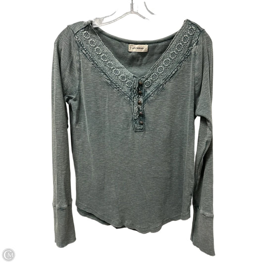 Top Long Sleeve By Lucky Brand In Green, Size: L