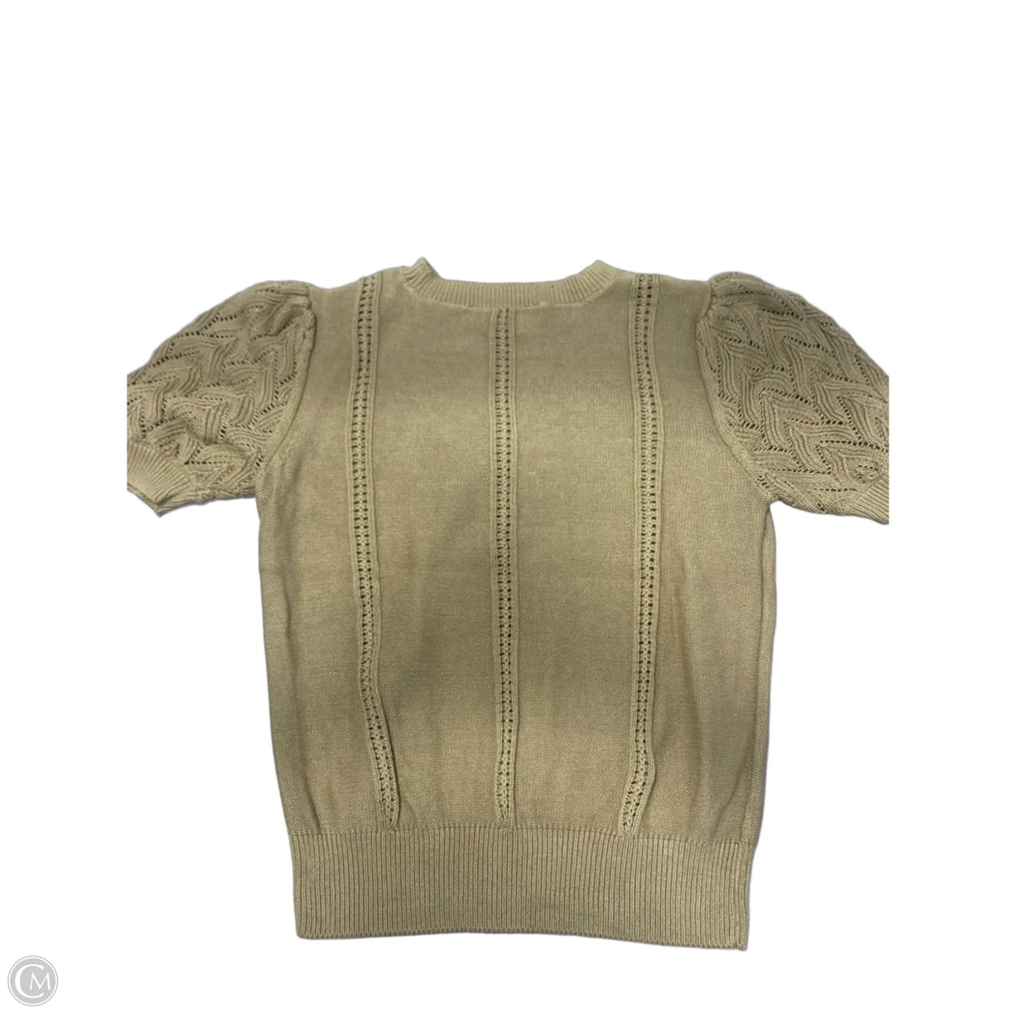 Sweater Short Sleeve By Loft In Green, Size: S