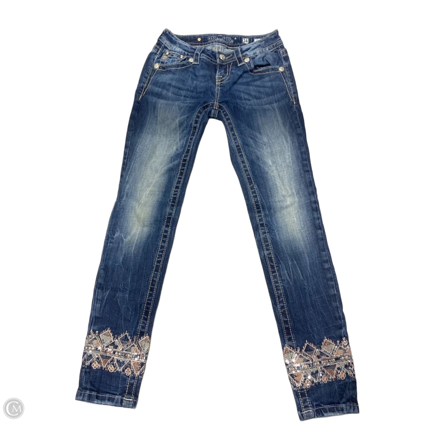 Jeans Boot Cut By Miss Me In Blue Denim, Size: 0