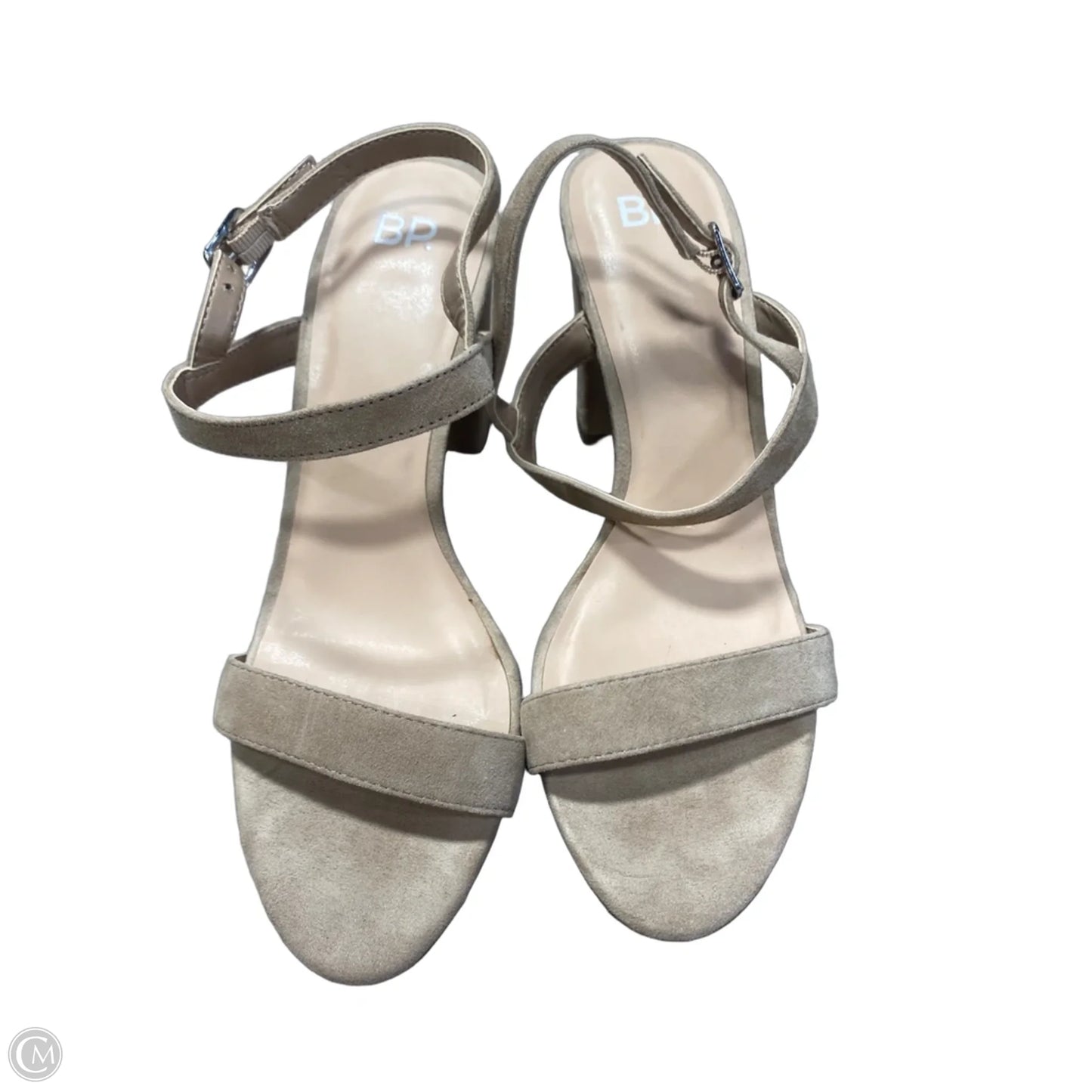 Sandals Heels Block By Bp In Tan, Size: 8.5
