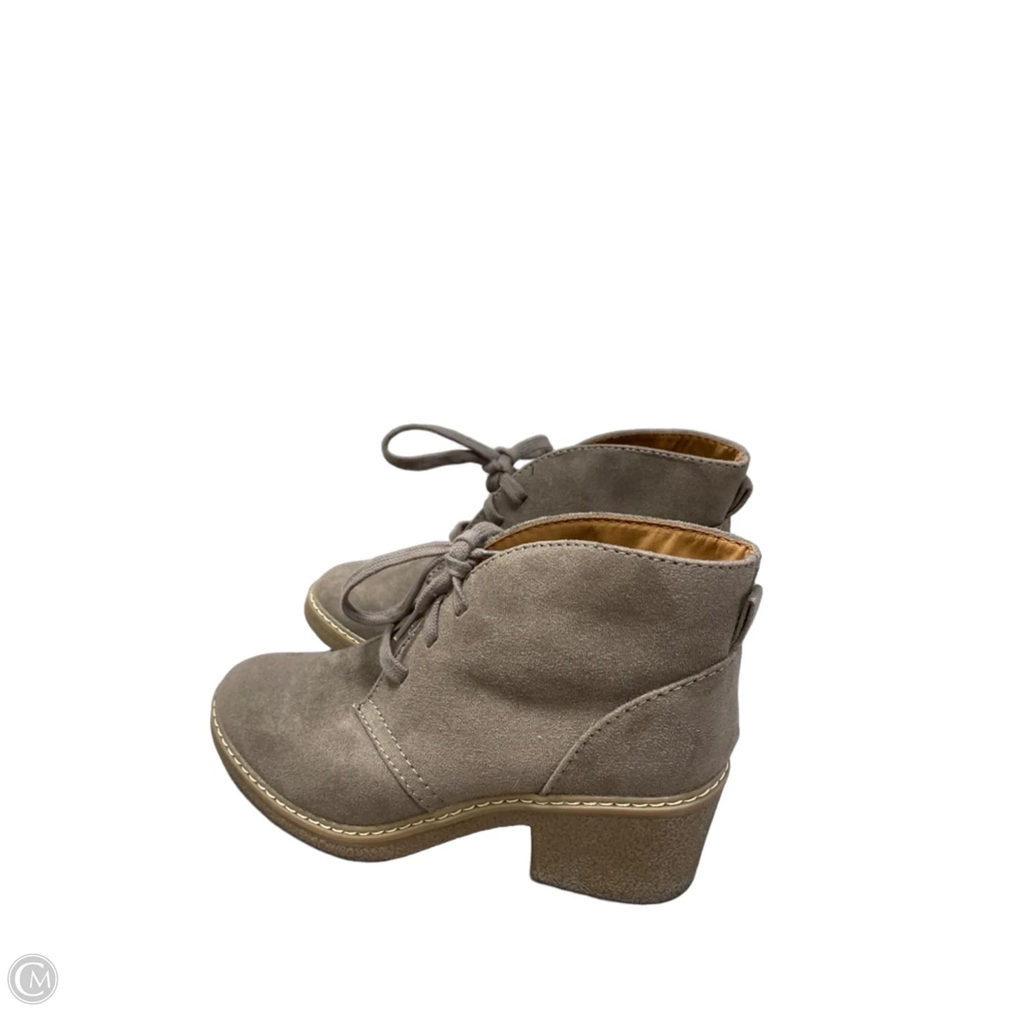Boots Ankle Heels By Merona In Grey, Size: 6.5