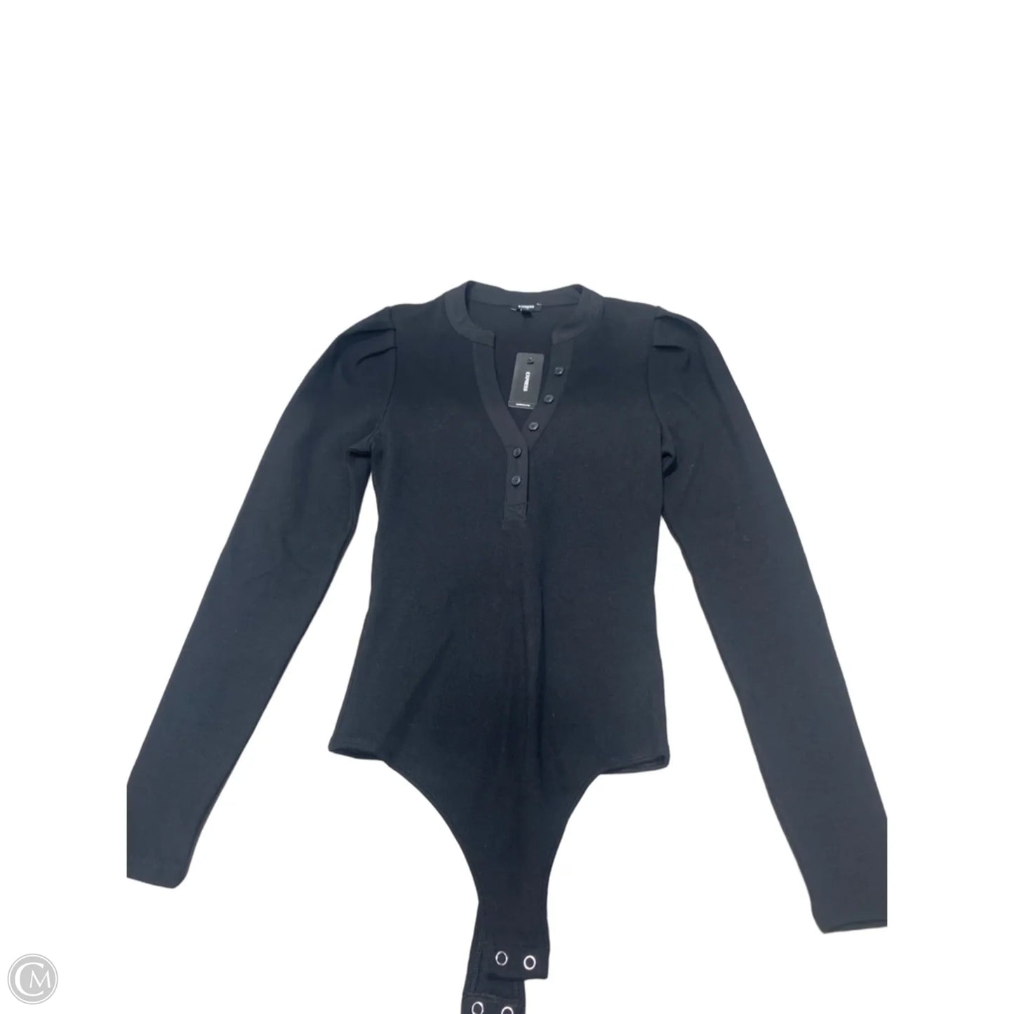Bodysuit By Express In Black, Size: Xs