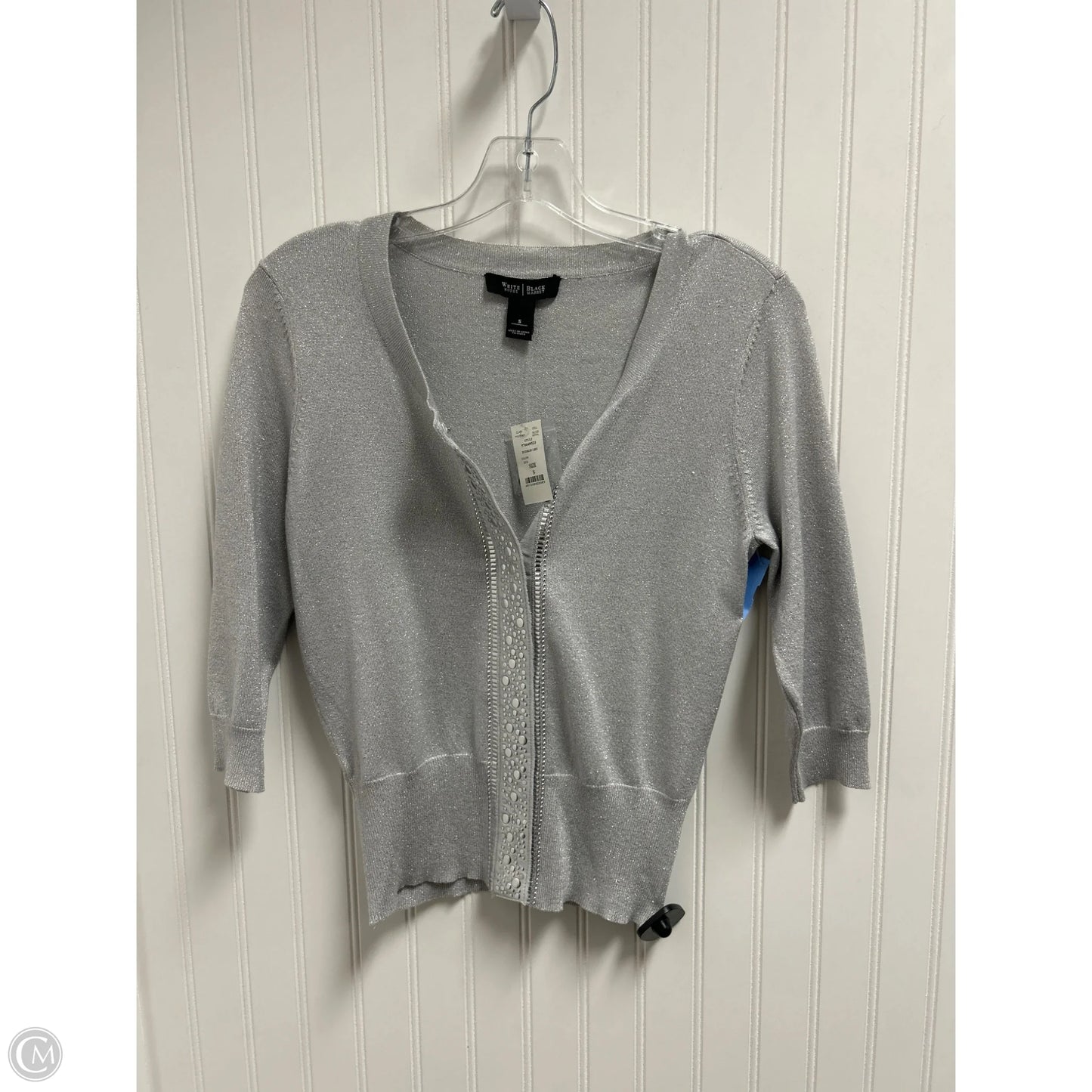 Cardigan By White House Black Market In Silver, Size: S
