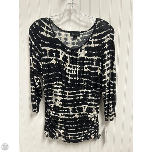 Top Long Sleeve By Ab Studio In Black, Size: M