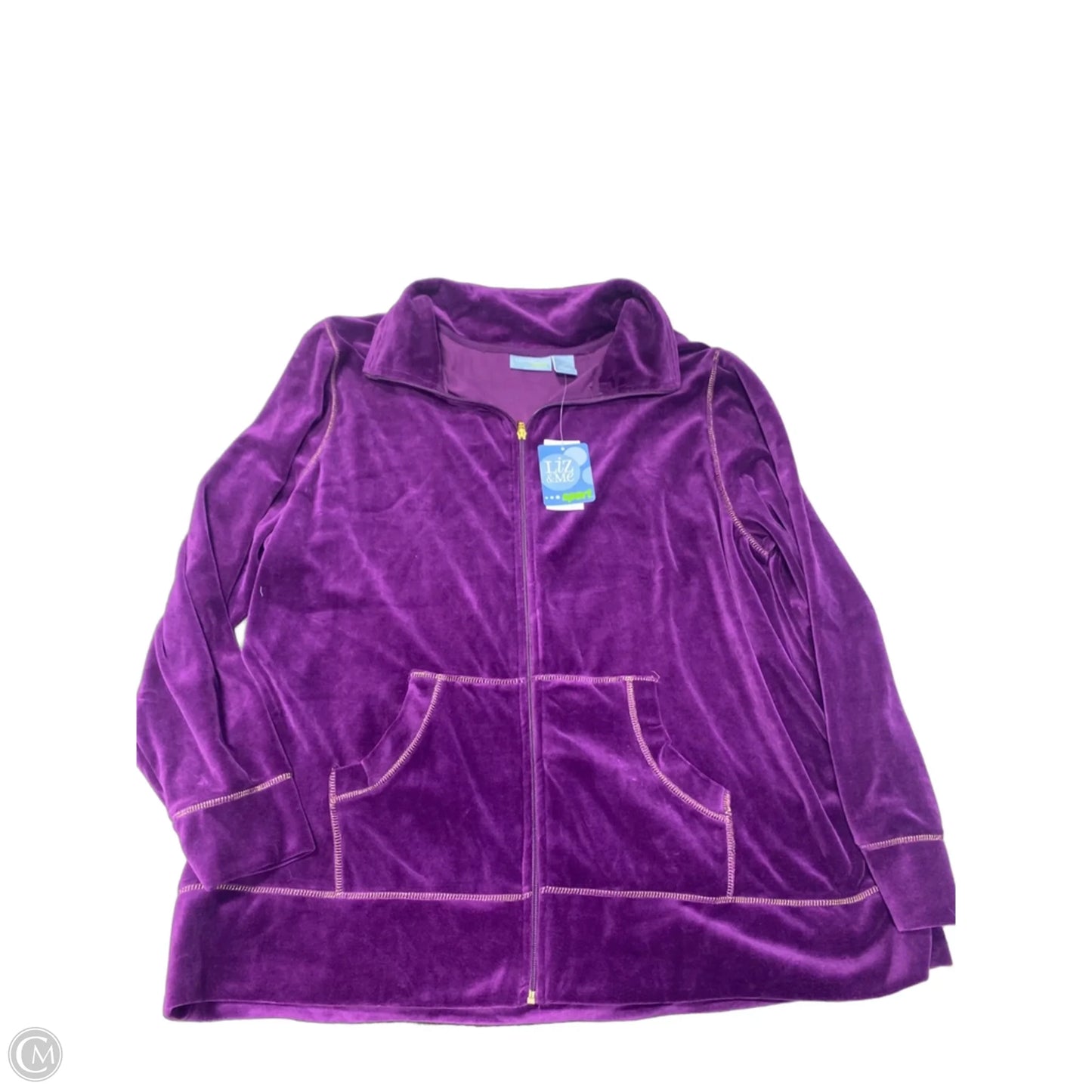 Jacket Other By Liz And Me In Purple, Size: 2x