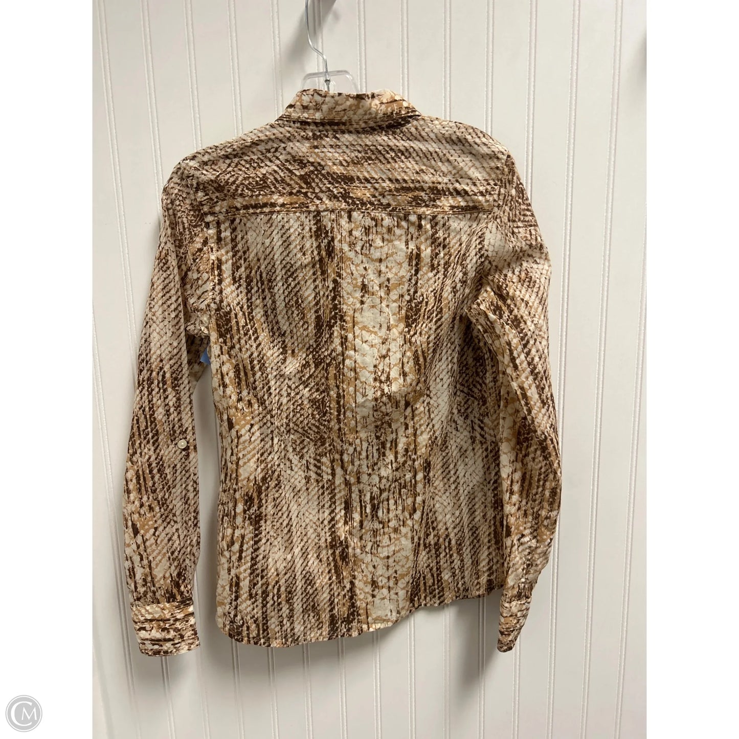 Top Long Sleeve By Lucky Brand In Brown, Size: S