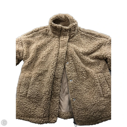 Jacket Faux Fur & Sherpa By Thread And Supply In Brown, Size: Xs