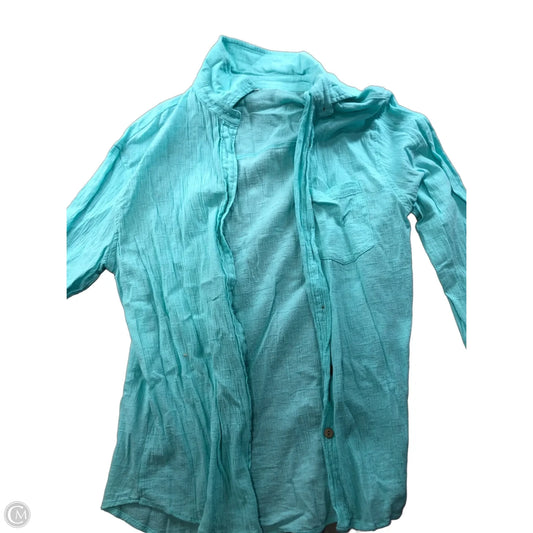 Top Long Sleeve By Clothes Mentor In Teal, Size: M