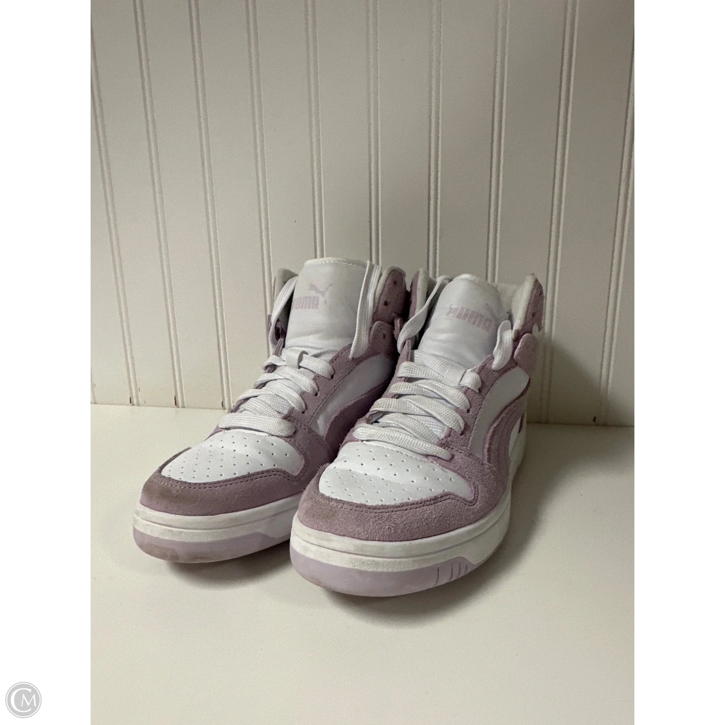 Shoes Athletic By Puma In Purple & White, Size: 8.5