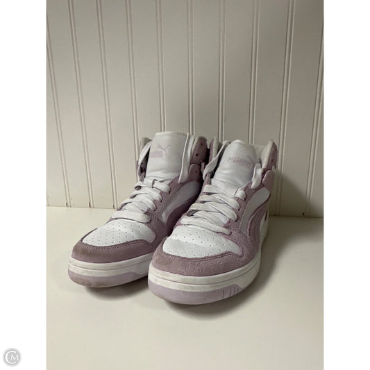 Shoes Athletic By Puma In Purple & White, Size: 8.5