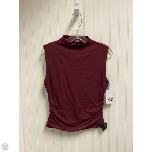 Top Sleeveless By So In Red, Size: M