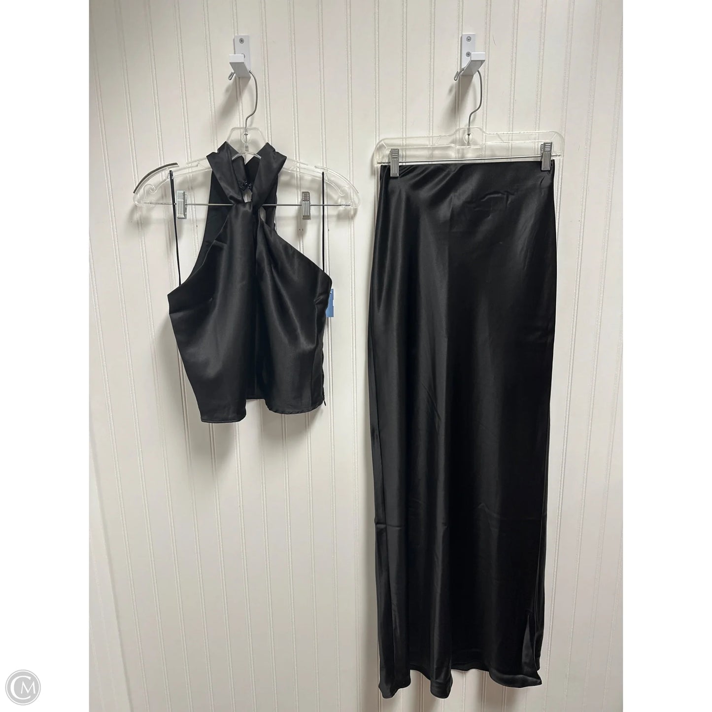 Skirt Set 2pc By Line & Dot In Black, Size: S